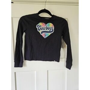 Dallas Cowboys NFL girls long sleeve tee 7/8 NWT